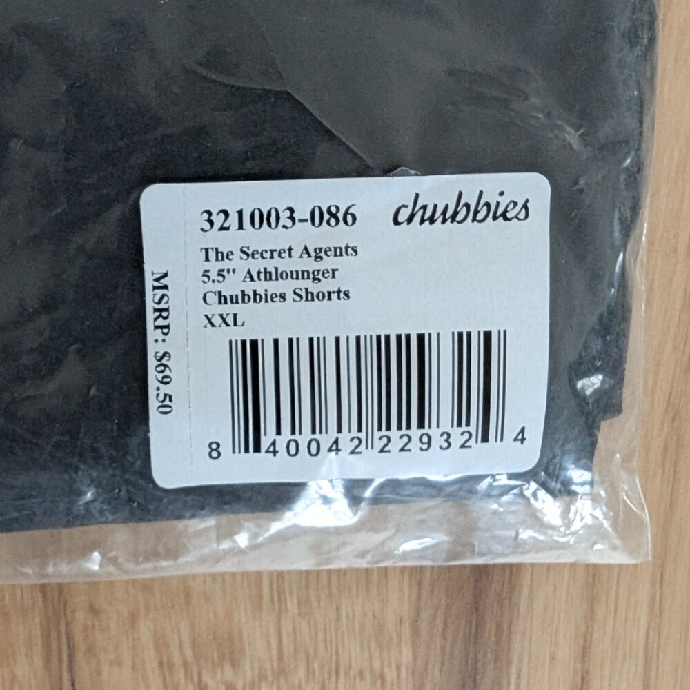 NWT Chubbies “The Secret Agents” Athlounger Shorts – Men’s XXL – Black - Picture 5 of 6